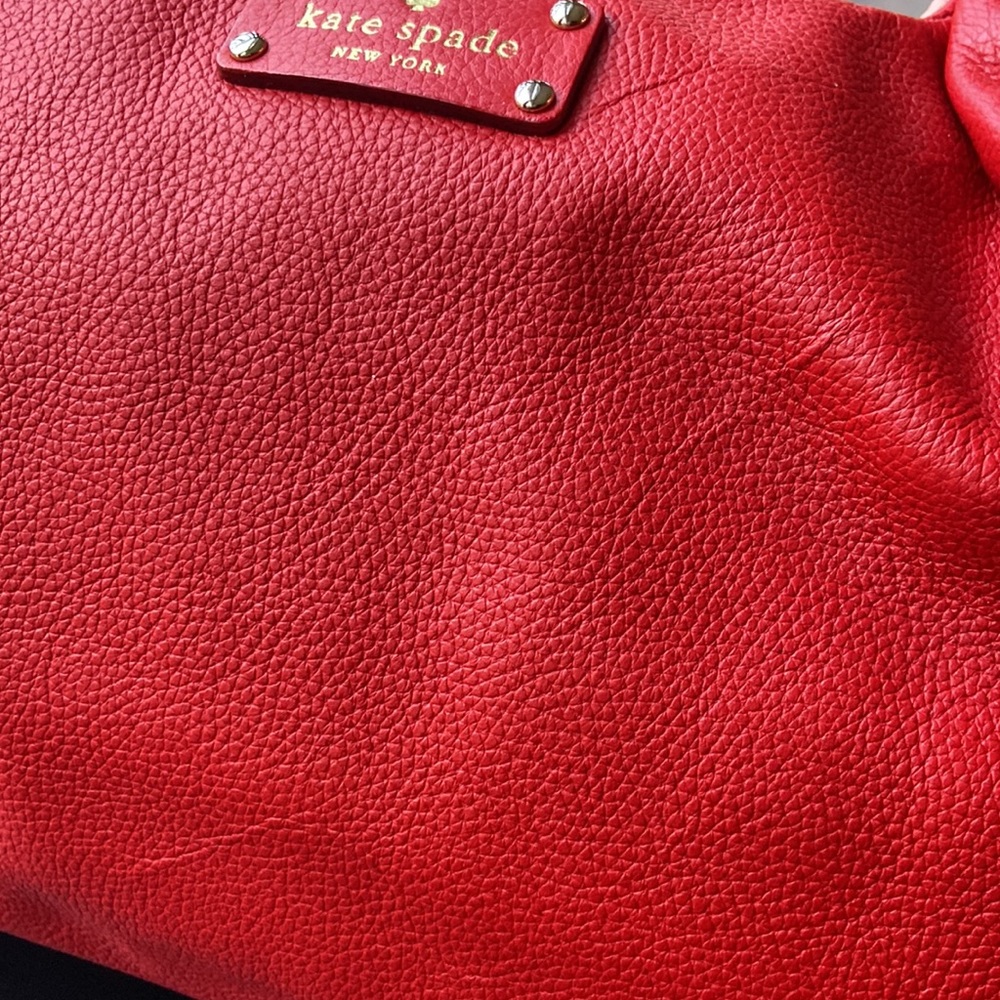 Kate Spade Stevie Purse Birkshire Road Poppy Leather NWT - Picture 10 of 16